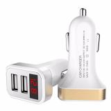 Cốc sạc trên oto 2 cổng USB (trắng)