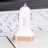 Cốc sạc trên oto 2 cổng USB (trắng)