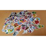 combo 100 Miếng dán sticker dán mũ bảo hiểm, dán laptop, dán xe...