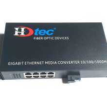 Converter Quang to 8 kênh RJ45 Lan 1G (HDTEC)