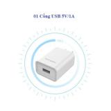Củ sạc 1A Rock Single Port Travel 1 cổng USB