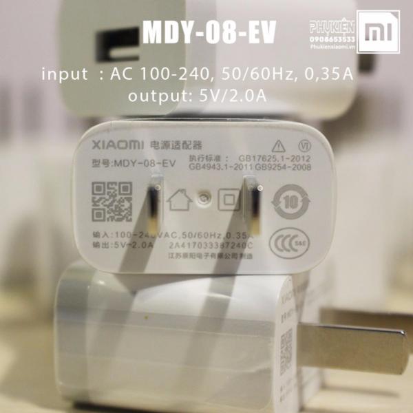 Củ Sạc cho dòng Xiaomi Redmi MDY-08-EV 5V/2A - Hàng Nhập Khẩu