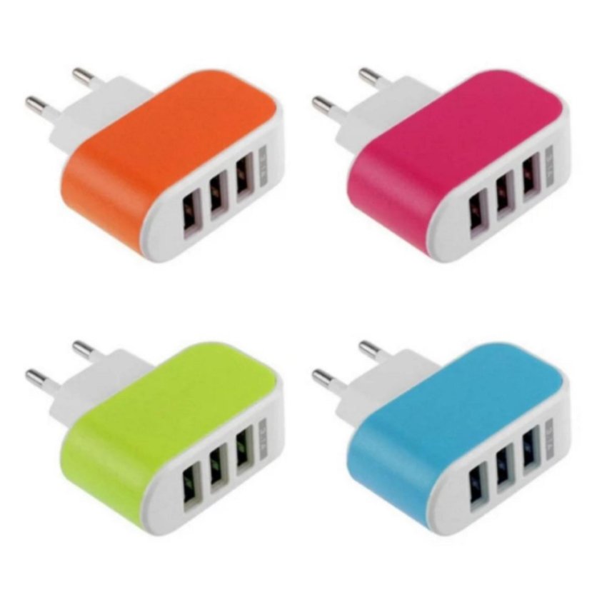 [HCM]Cục sạc điện thoại  đa năng 3 cổng USB TTP-217