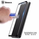 [HCM]Miếng dán kính cường lực 3D Arc cho Samsung Galaxy S8 Plus Hiệu Baseus Full màn hình vô cức chống chói vân tay - Phân phối hotphukien