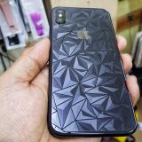 Dán lưng trong suốt vân 3D Kim Cương giành cho IPHONE X