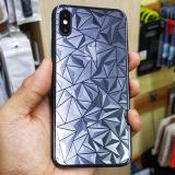 Dán lưng trong suốt vân 3D Kim Cương giành cho IPHONE X