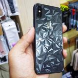 Dán lưng trong suốt vân 3D Kim Cương giành cho IPHONE X