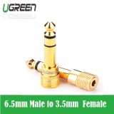 Đầu chuyển âm thanh 6.5mm to 3.5mm ugreen 20503