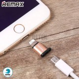 Đầu chuyển đổi Cổng Micro USB sang cổng Lighning Remax RA-USB2 (Vàng)