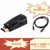 Đầu chuyển đổi tín hiệu từ HDMI sang VGA + Tặng kèm dây audio 2 đầu 3.5mm chiều dài 1m