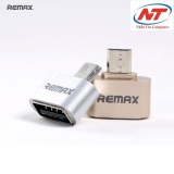 Đầu chuyển đổi USB OTG Remax RA-OTG - 2 cổng micro USB và USB 2.0 (Vàng đồng) - Nhất Tín Computer