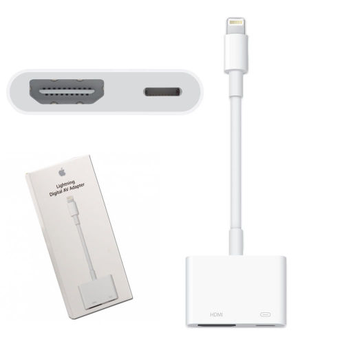 Đầu Chuyển Lightning sang HDM Dùng Kết Nối iPad và iPhone với TV LCD - Apple  Lightning Digital Av Adapter MD826AM/A - Cáp Tivi 