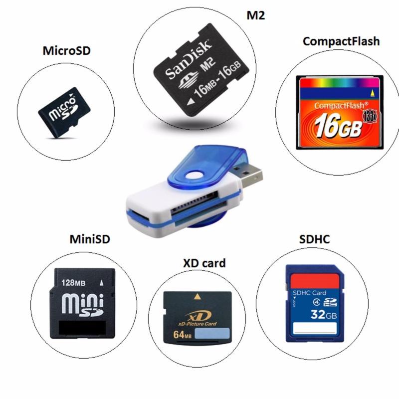 Bảng giá Đầu đọc thẻ nhớ Mini All-in-one Card reader (Nhiều màu) 1000000513 Phong Vũ