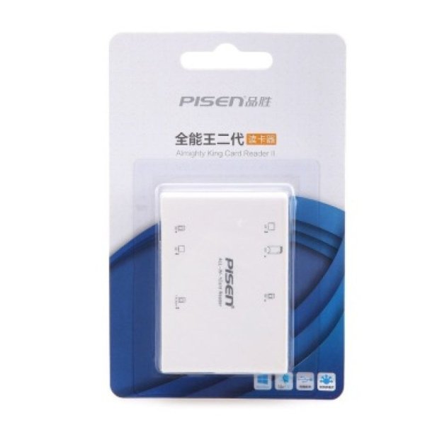 Đầu đọc thẻ nhớ Pisen All-in-1 USB 2.0 - 6Slot (Trắng)