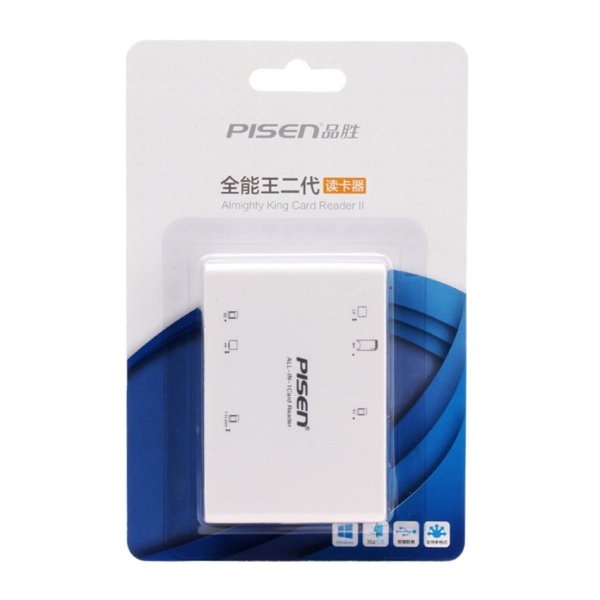 Đầu đọc thẻ nhớ Pisen All in One USB 2.0 (Trắng)