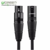 Dây audio nối dài Mic XLR 6mm đen dài 3m Ugreen 20711