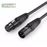 Dây audio nối dài Mic XLR 6mm đen dài 3m Ugreen 20711