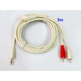 [HCM]Dây cable loa 1 đầu 3.5 ra 2 AV dài 5m