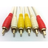 Dây cáp AV bông sen Video/Audio RCA dài 3m (Loại tốt)