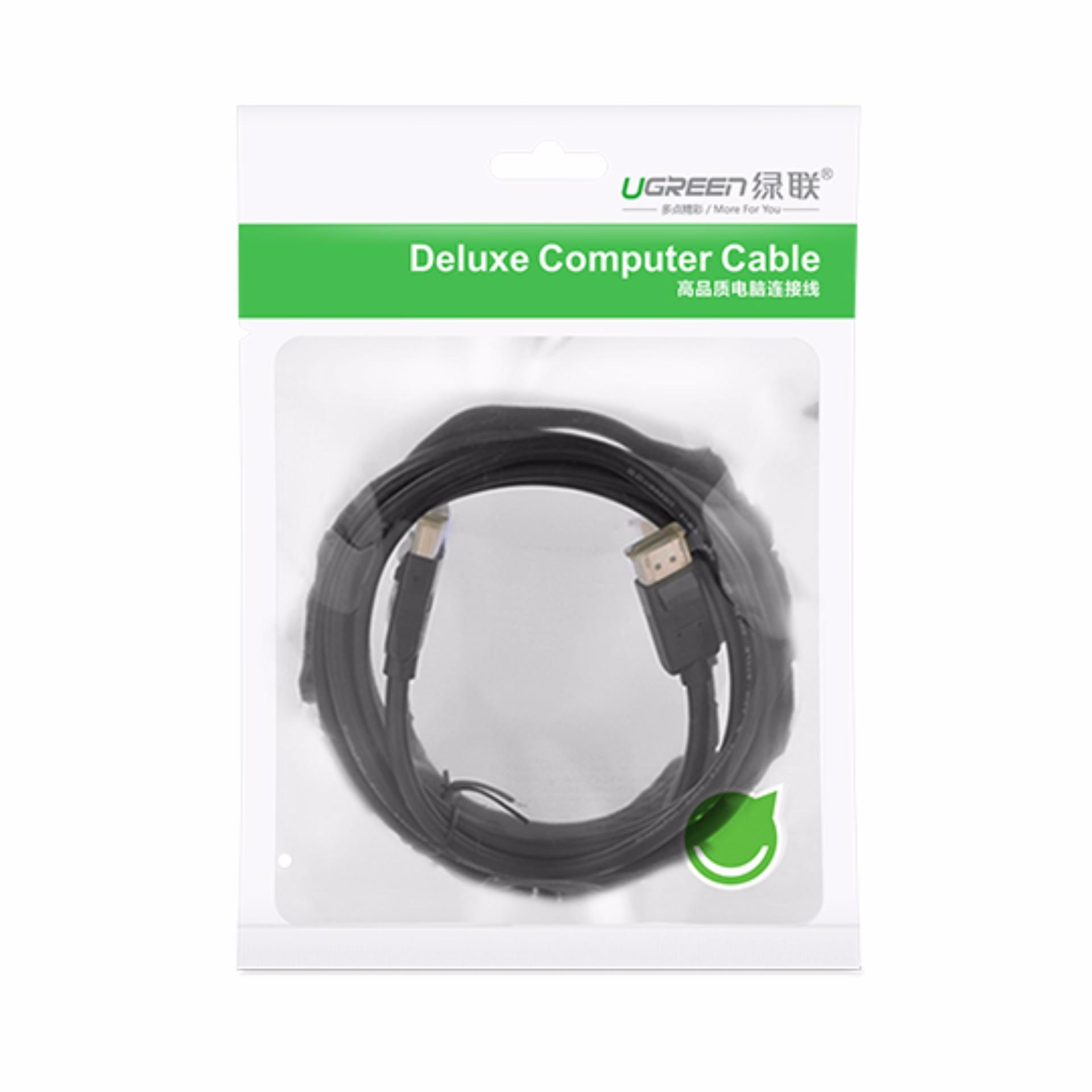 [HCM]Dây cáp DisplayPort 2 đầu đực tốc độ 21.6Gbps dài 1.5M UGREEN DP102 10245