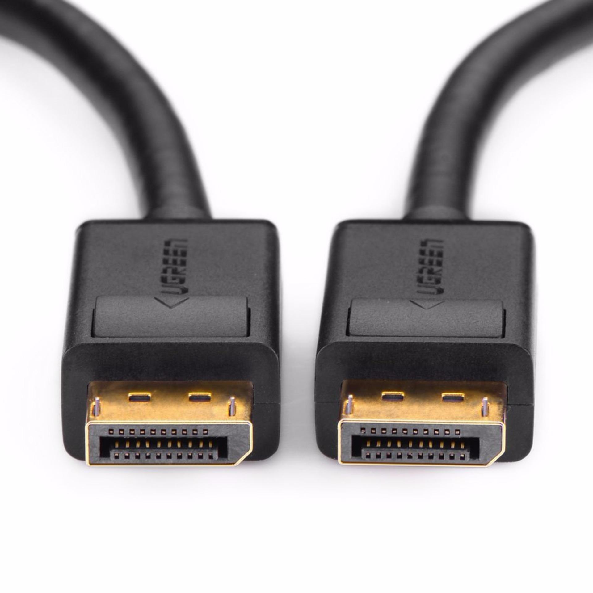 Dây cáp DisplayPort 2 đầu đực tốc độ 21.6Gbps dài 1M UGREEN DP102 10244