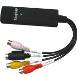 Dây cáp EasyCap USB 2.0 ghi chương trình TV-VCD-DVD-Camera (Đen)