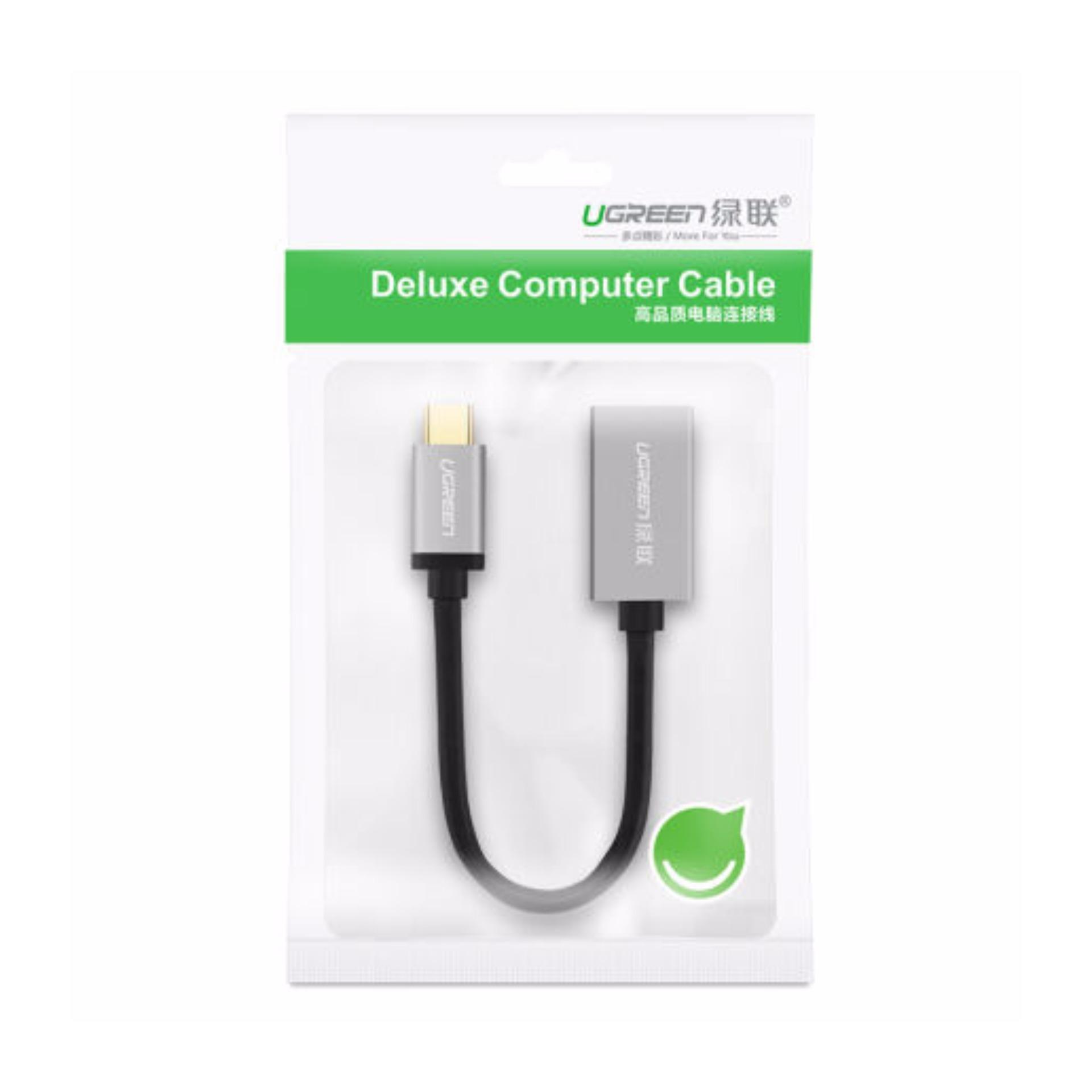 Dây cáp OTG USB type C sang USB 3.0 dài 15CM UGREEN US203