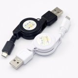 Dây cáp rút micro usb - đen