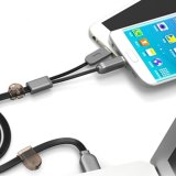 Dây cáp sạc 2 in 1 lightning và micro usb remax same time