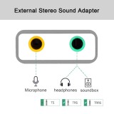 Dây chia mic và loa từ cổng Type C - Usb sound 7.1 Type C ( Dây )