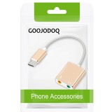 Dây chia mic và loa từ cổng Type C - Usb sound 7.1 Type C ( Dây )