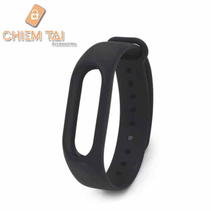 Dây đeo Silicon MIJOAS 2.0 miband 2 (Đen)