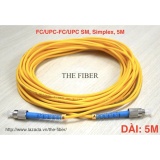 Dây nhảy quang đơn mốt FC/UPC-FC/UPC dài 5m, phi 3.0mm, Simplex