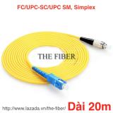 Dây nhảy quang sm fc/upc-sc/upc dài 20m phi 3.0mm simplex