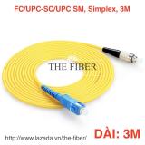 Dây nhảy quang sm fc/upc-sc/upc dài 3m phi 3.0mm simplex