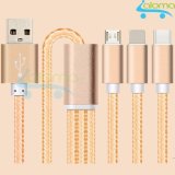 Dây sạc kết nối 3 đầu cho cả iPhone và android (lightning, typeC, micro USB)