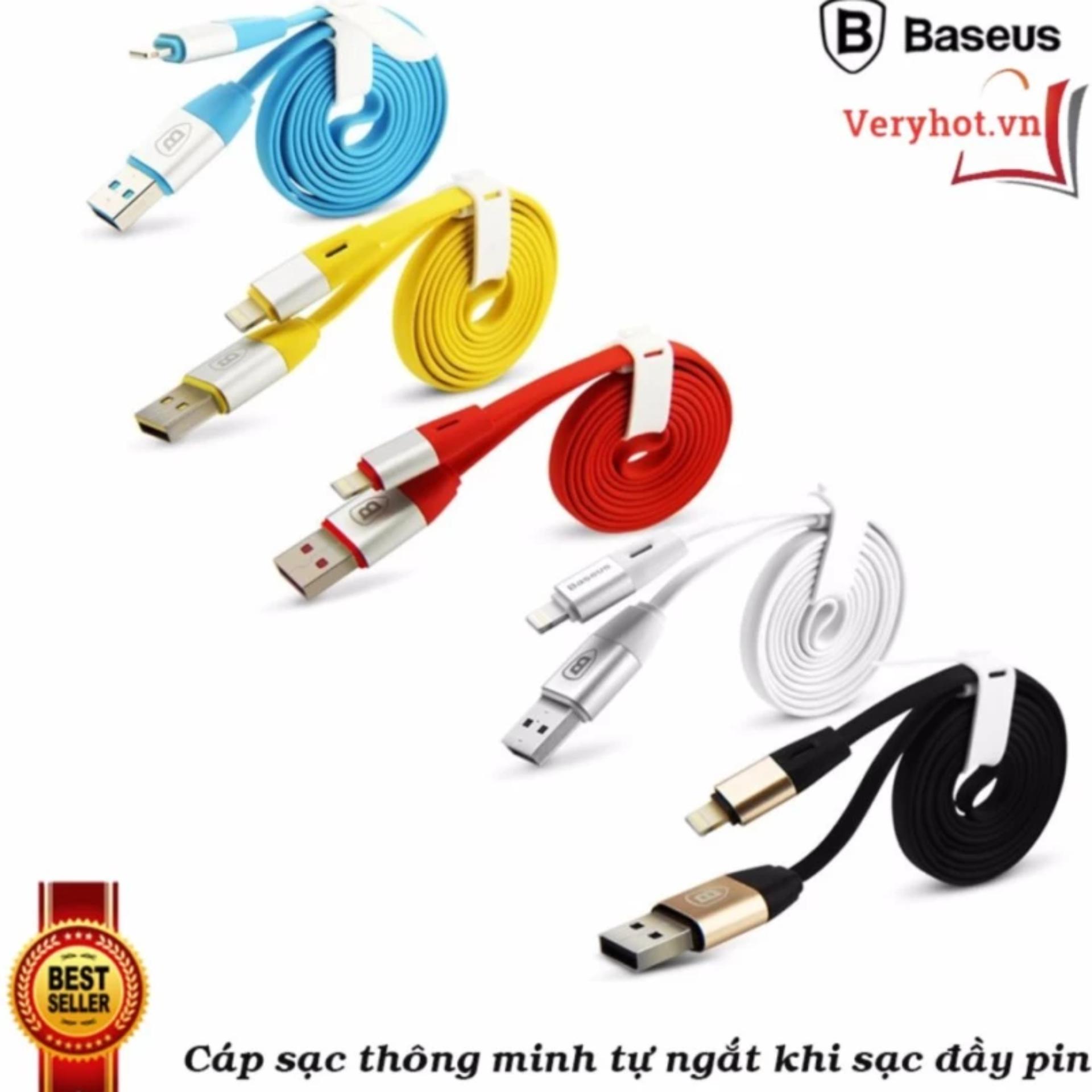 Dây sạc tự ngắt dành cho iphone hiệu Basues - Hàng nhập khẩu
