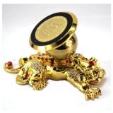 [HCM]Đế hít nam châm giá đỡ điện thoại trên ô tô 360 độ con Cóc vàng