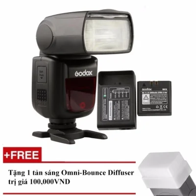 Đèn Flash Godox V860II Cho Canon (Kèm pin và sạc) - Tặng tản sáng Omni bouce