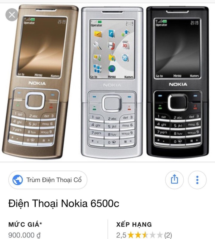 điện thoại Nokia 6500C tặng kèm sim 3G