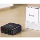 Dock sạc nhanh 3 cổng Hoco C15 cho điện thoại Android/Iphone/Ipad-Có đèn Led sạc nhanh 3.4A max