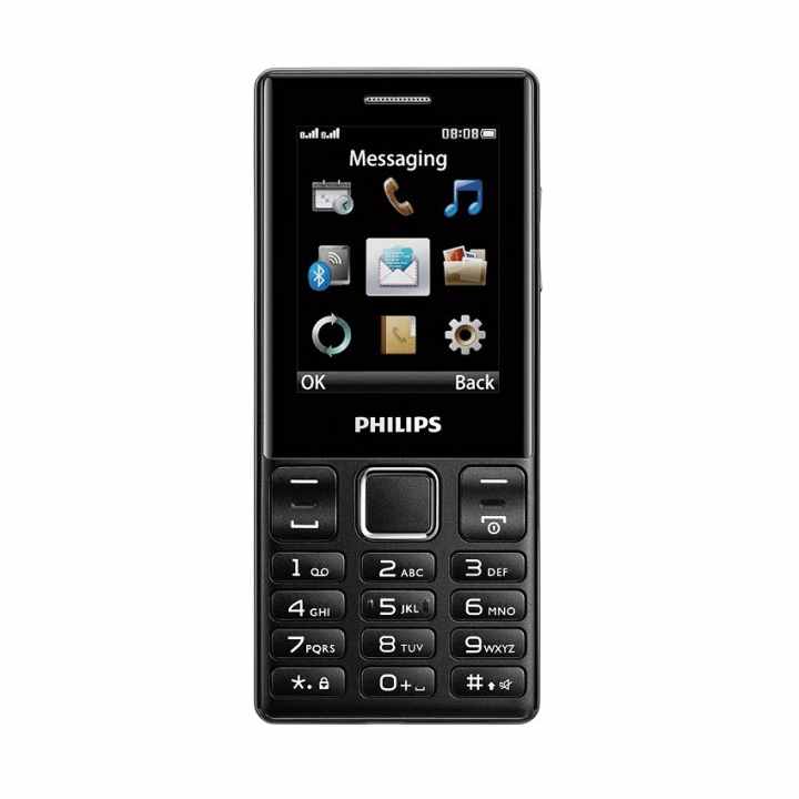 ĐTDĐ Philips E170 2 SIM (Đen) - Hãng phân phối chính thức