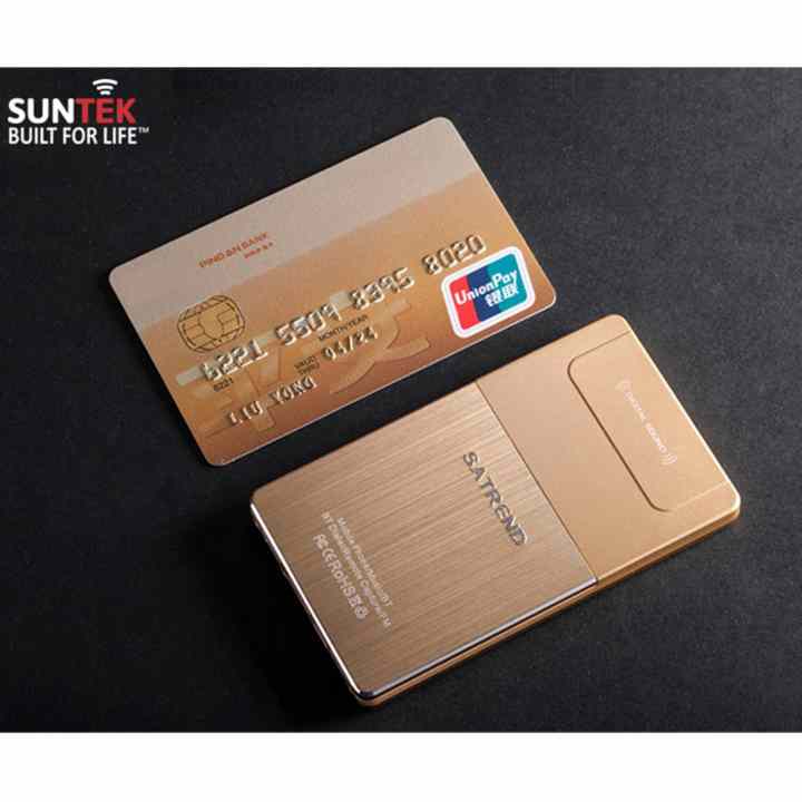 ĐTDĐ SUNTEK Satrend V6 kiêm tai nghe bluetooth (Vàng) + Tặng bao da chính hãng Satrend