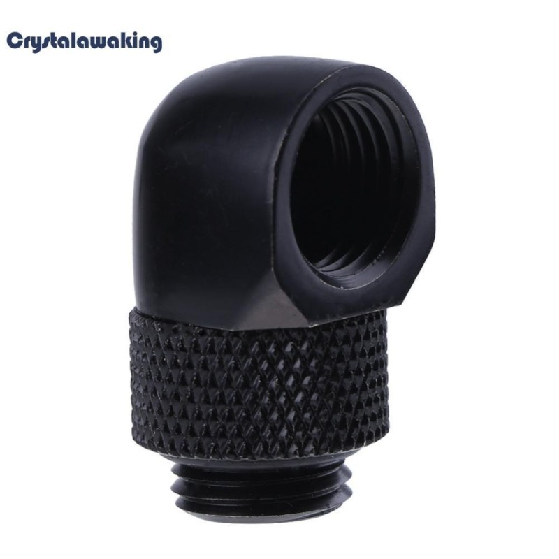 Bảng giá G1/4 Inner Outer Dual Thread 90 Degree Rotary Water Tube Connector Adapter - intl Phong Vũ