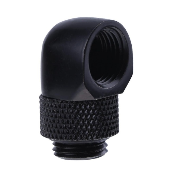 Bảng giá G1/4 Inner Outer Dual Thread 90 Degree Rotary Water Tube Connector Adapter(Black) - intl Phong Vũ