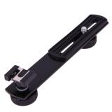Gá Bracket đôi 16cm chân hot shoe gắn đèn Flash Microphone