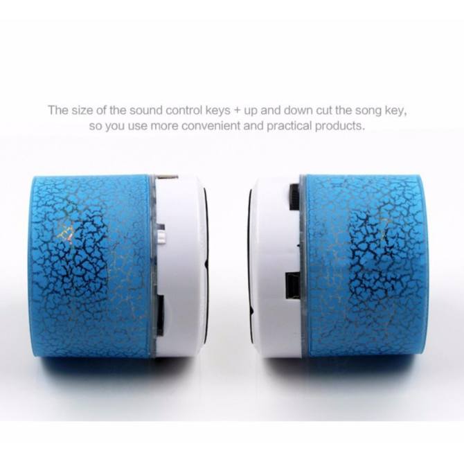 GETEK Vibrant cracked Bluetooth speakers new mini portable car led subwoofer u disk card music universal ...