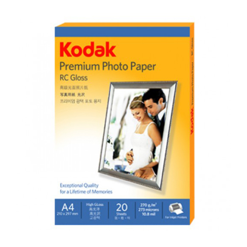 Giấy in ảnh KODAK Premium Photo Paper RC Gloss 270g