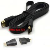 HDMI cable Multiple connector HD line Mini HDMI / Micro HDMI to HDMI tieline 1.5m