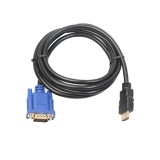 HDMI Gold Male To VGA HD Male 15Pin Adapter 1080P Converter Cable 6FT - intl